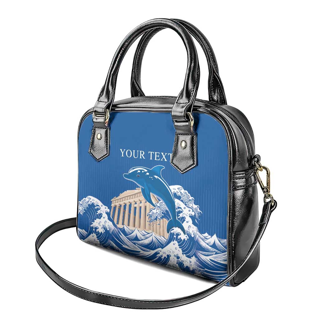 Personalized Greece Independence Day Shoulder Handbag Parthenon Eleftheria i Thanatos