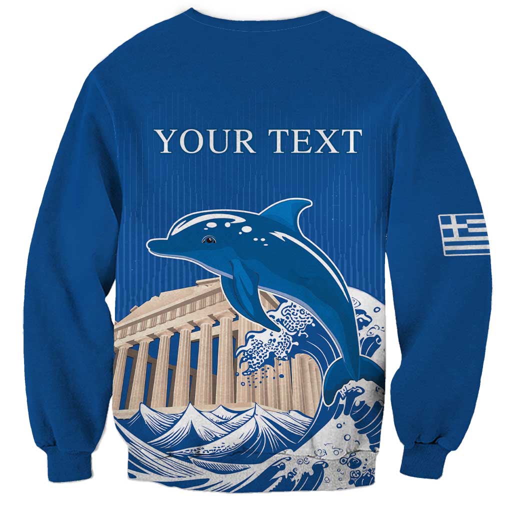 Personalized Greece Independence Day Sweatshirt Parthenon Eleftheria i Thanatos