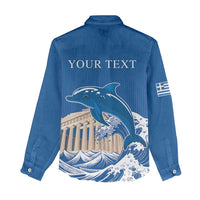 Personalized Greece Independence Day Women Casual Shirt Parthenon Eleftheria i Thanatos