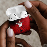 Custom Egypt Football AirPods Case The Pharaohs Eye of Horus