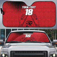 Custom Egypt Football Auto Sun Shade The Pharaohs Eye of Horus