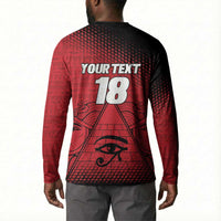 Custom Egypt Football Button Sweatshirt The Pharaohs Eye of Horus