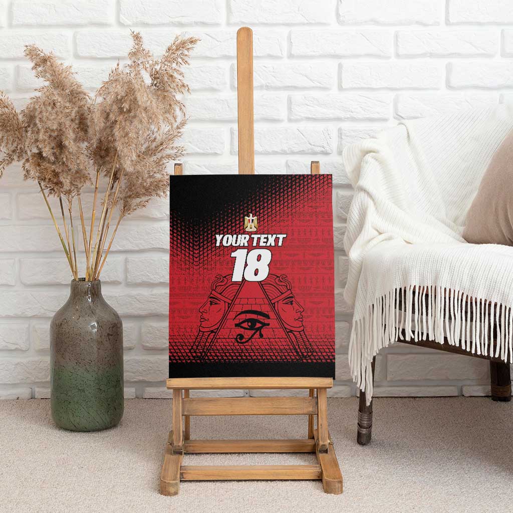 Custom Egypt Football Canvas Wall Art The Pharaohs Eye of Horus