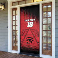 Custom Egypt Football Door Cover The Pharaohs Eye of Horus
