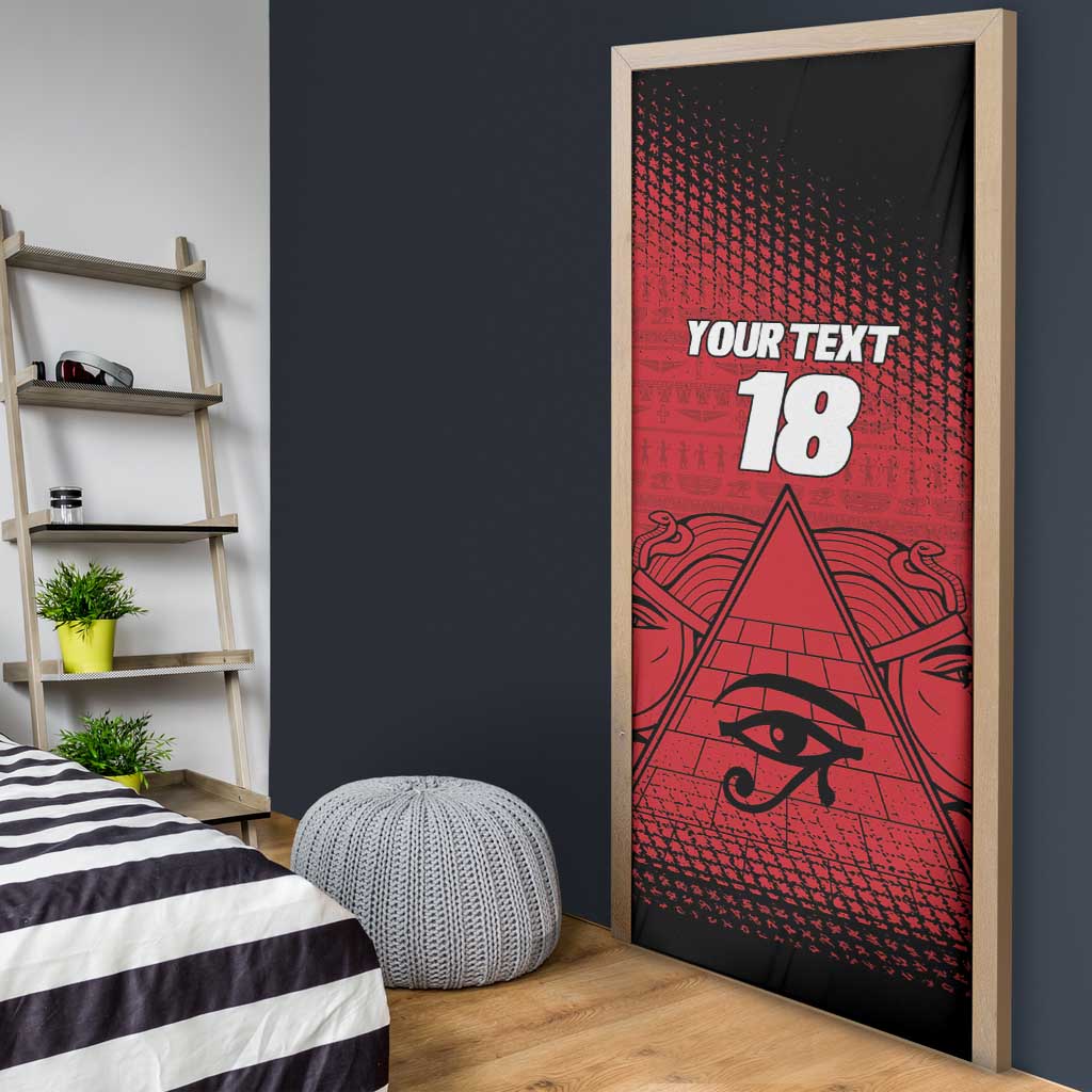 Custom Egypt Football Door Cover The Pharaohs Eye of Horus