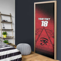 Custom Egypt Football Door Cover The Pharaohs Eye of Horus