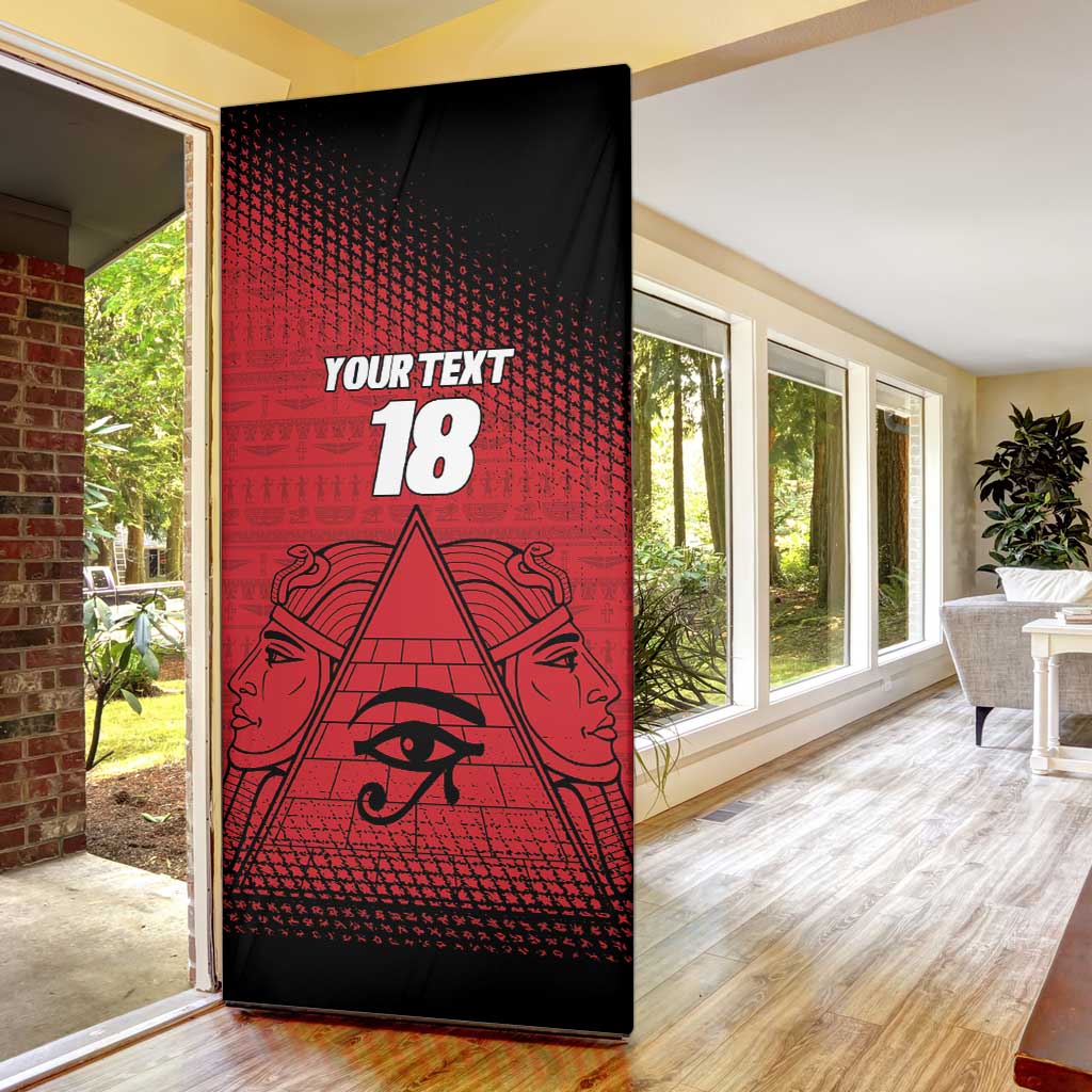 Custom Egypt Football Door Cover The Pharaohs Eye of Horus