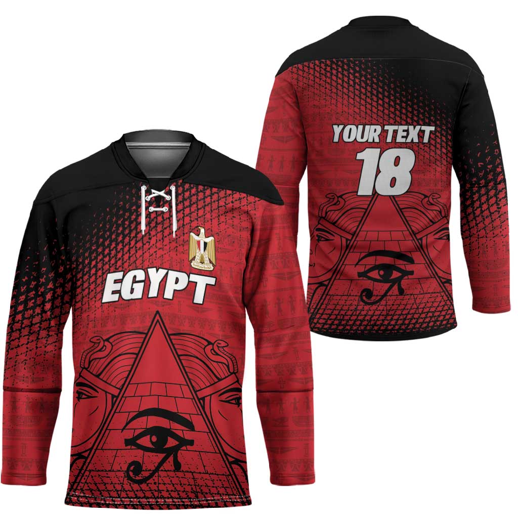 Custom Egypt Football Hockey Jersey The Pharaohs Eye of Horus