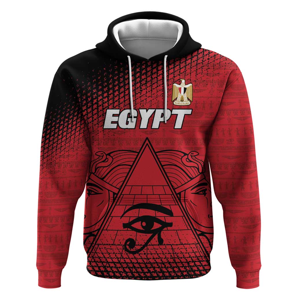 Custom Egypt Football Hoodie The Pharaohs Eye of Horus