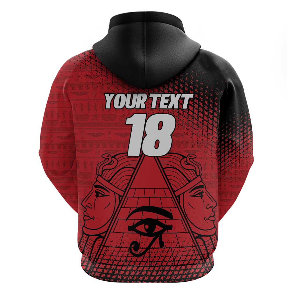 Custom Egypt Football Hoodie The Pharaohs Eye of Horus