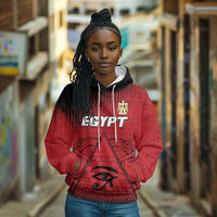 Custom Egypt Football Hoodie The Pharaohs Eye of Horus