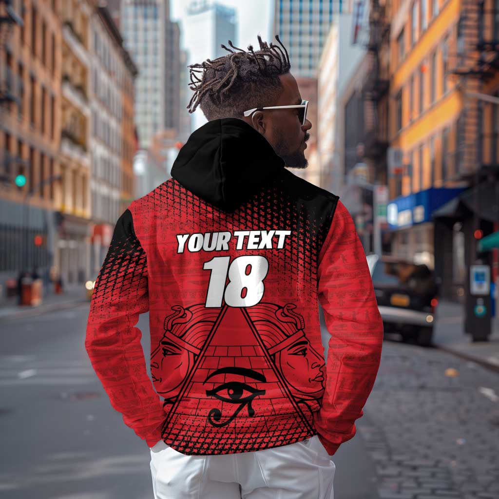 Custom Egypt Football Hoodie The Pharaohs Eye of Horus