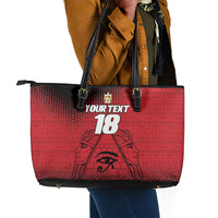 Custom Egypt Football Leather Tote Bag The Pharaohs Eye of Horus
