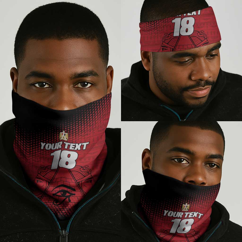 Custom Egypt Football Neck Gaiter The Pharaohs Eye of Horus