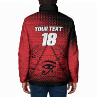 Custom Egypt Football Padded Jacket The Pharaohs Eye of Horus