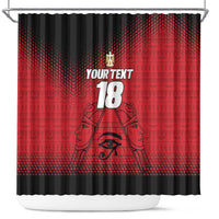 Custom Egypt Football Shower Curtain The Pharaohs Eye of Horus