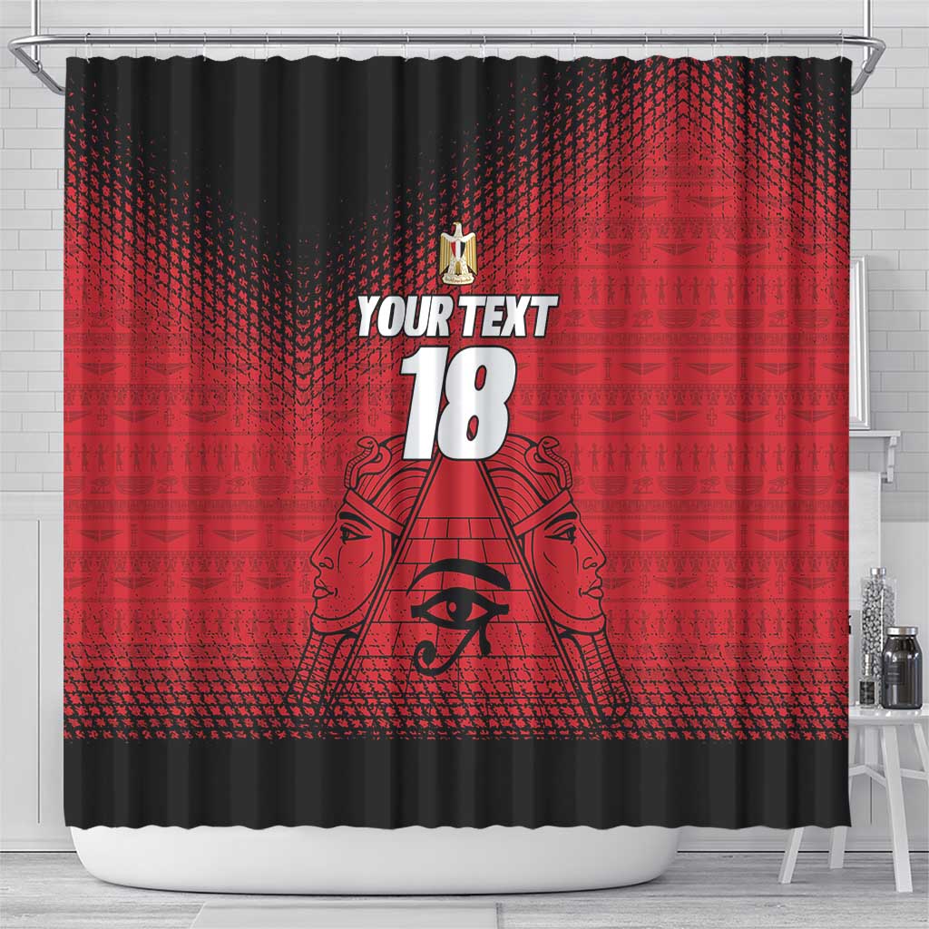 Custom Egypt Football Shower Curtain The Pharaohs Eye of Horus