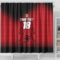 Custom Egypt Football Shower Curtain The Pharaohs Eye of Horus