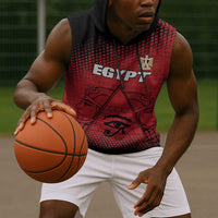 Custom Egypt Football Sleeveless Hoodie The Pharaohs Eye of Horus