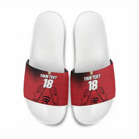 Custom Egypt Football Slide Sandals The Pharaohs Eye of Horus