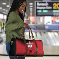 Custom Egypt Football Travel Bag The Pharaohs Eye of Horus