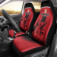 Custom Egypt Football Car Seat Cover Pharaohs Heritage Pyramid