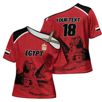 Custom Egypt Football Cross Shoulder Shirt Pharaohs Heritage Pyramid