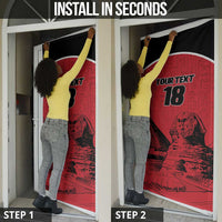 Custom Egypt Football Door Cover Pharaohs Heritage Pyramid