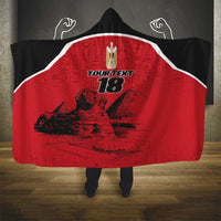 Custom Egypt Football Hooded Blanket Pharaohs Heritage Pyramid