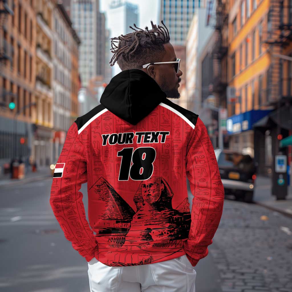 Custom Egypt Football Hoodie Pharaohs Heritage Pyramid