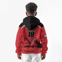 Custom Egypt Football Kid Hoodie Pharaohs Heritage Pyramid
