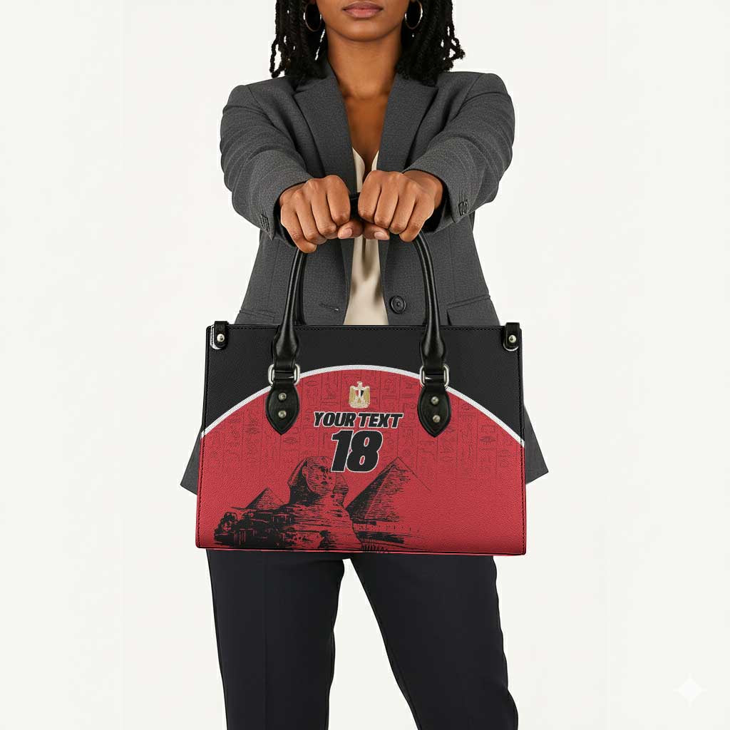 Custom Egypt Football Leather Bag Pharaohs Heritage Pyramid