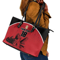Custom Egypt Football Leather Tote Bag Pharaohs Heritage Pyramid