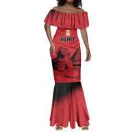 Custom Egypt Football Mermaid Dress Pharaohs Heritage Pyramid