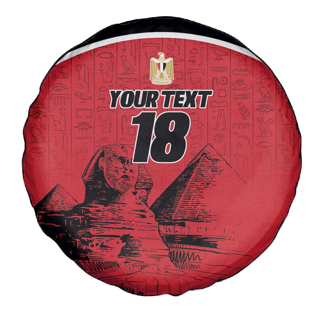 Custom Egypt Football Spare Tire Cover Pharaohs Heritage Pyramid