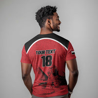 Custom Egypt Football T shirt Pharaohs Heritage Pyramid
