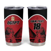 Custom Egypt Football Tumbler Cup Pharaohs Heritage Pyramid