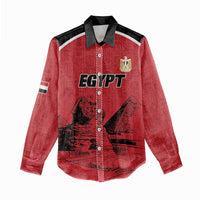 Custom Egypt Football Women Casual Shirt Pharaohs Heritage Pyramid