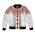 Bulgarian Embroidery Style Seamless Pattern Bomber Jacket