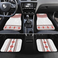 Bulgarian Embroidery Style Seamless Pattern Car Mats