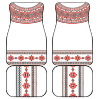 Bulgarian Embroidery Style Seamless Pattern Car Mats