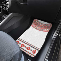 Bulgarian Embroidery Style Seamless Pattern Car Mats
