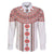 Bulgarian Embroidery Style Seamless Pattern Family Matching Puletasi and Hawaiian Shirt