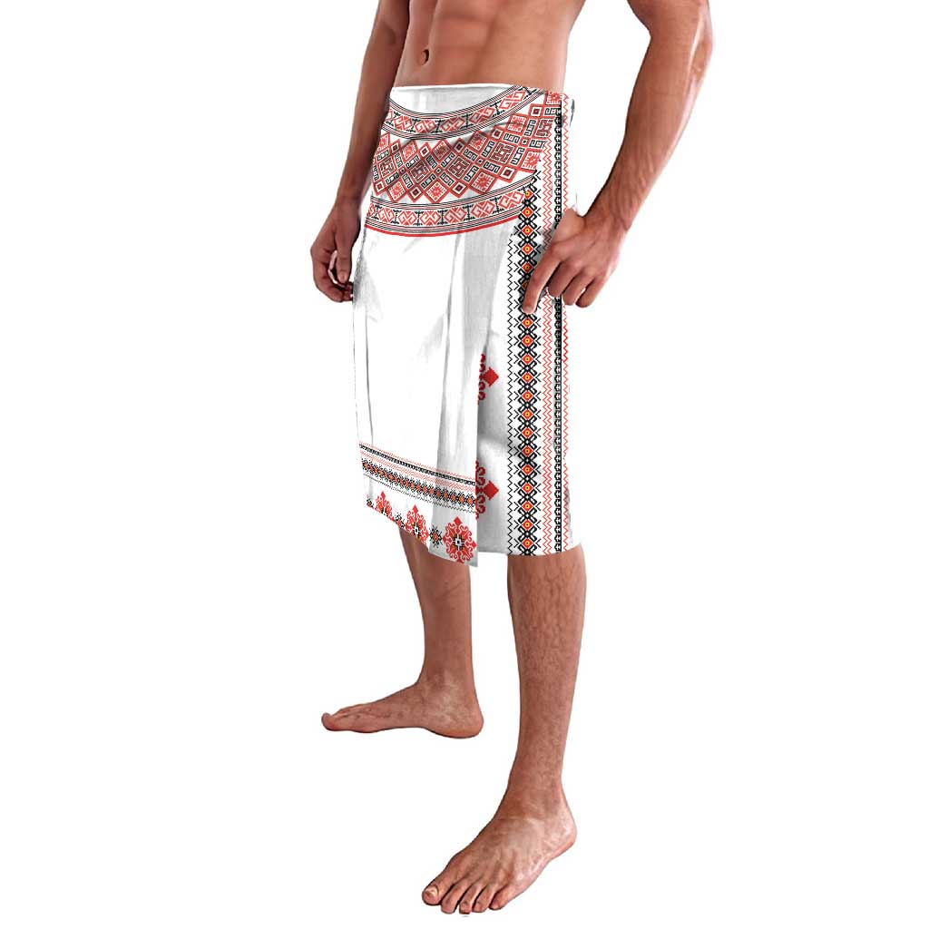 Bulgarian Embroidery Style Seamless Pattern Lavalava