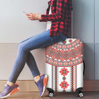 Bulgarian Embroidery Style Seamless Pattern Luggage Cover