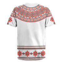 Bulgarian Embroidery Style Seamless Pattern Rugby Jersey