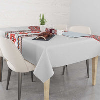 Bulgarian Embroidery Style Seamless Pattern Tablecloth