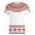 Bulgarian Embroidery Style Seamless Pattern Women V-Neck T-Shirt