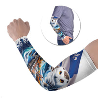 Quebec Snowy Owl Heritage Arm Sleeves Flag Day Edition