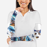 Quebec Snowy Owl Heritage Arm Sleeves Flag Day Edition